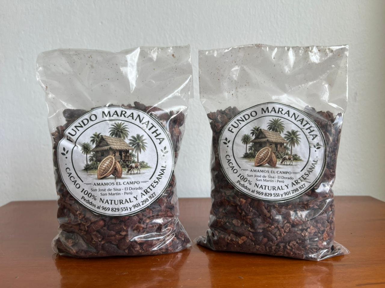 Cacao tostado pelado descascarillado, bolsa 1 kg – Fundo Maranatha