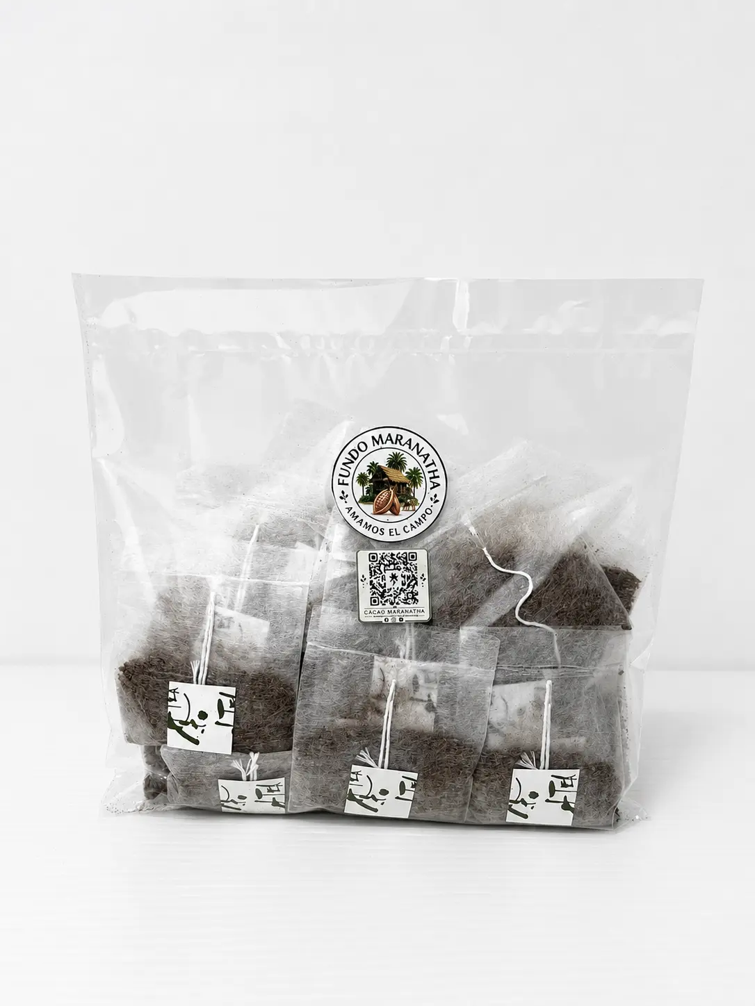Filtrante individual de cascarilla de cacao – Fundo Maranatha